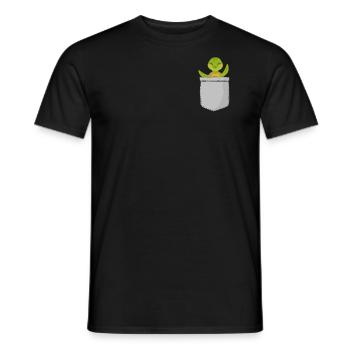 Sea Turtle Tortoise Pocket - Männer T-Shirt - Schwarz - Vorne - AI Model Male 178 light (178cm)
