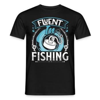 Magnetfischer Fluent in Magnet Fishing Schatzsuche - Männer T-Shirt - Schwarz - Vorne - AI Model Male 178 light (178cm)