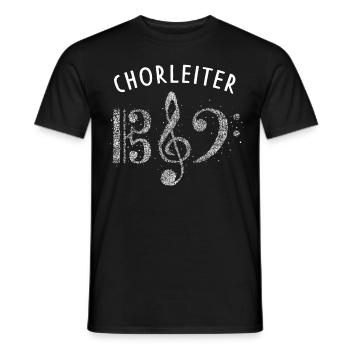 Chorleiter Chor Notenschlüssel Singen Musikverein - Männer T-Shirt - Schwarz - Vorne - AI Model Male 178 light (178cm)