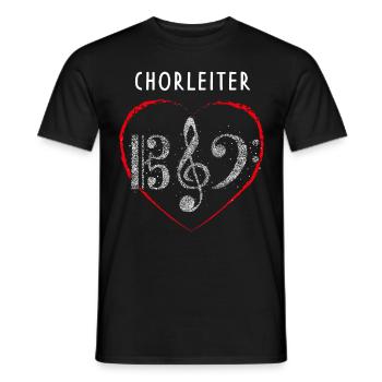 Chorleiter Chor Notenschlüssel Musikverein Musik - Männer T-Shirt - Schwarz - Vorne - AI Model Male 178 light (178cm)