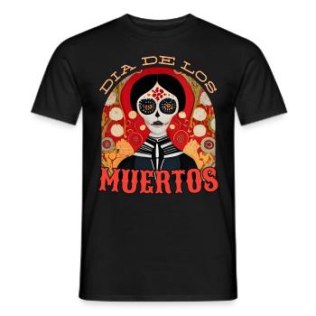 Jour des morts - T-shirt homme - noir - Devant - AI Model Male 178 light (178cm)