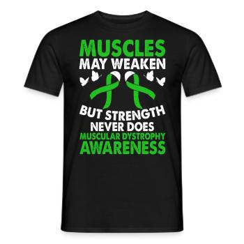 Muskeln Können Muskeldystrophie-bewusstseinsmonat - Männer T-Shirt - Schwarz - Vorne - AI Model Male 178 light (178cm)