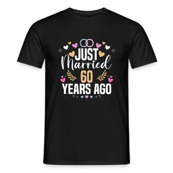 I Have Been Married For 60 Years Nothing Scares Me - Men's T-Shirt - black - Front - AI Model Male 178 light (178cm)