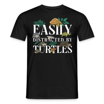 Sea Turtle Tortoise Easily - Männer T-Shirt - Schwarz - Vorne - AI Model Male 178 light (178cm)