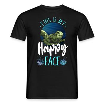 tortue de mer c’est mon - T-shirt homme - noir - Devant - AI Model Male 178 light (178cm)