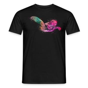 Sea Turtle Tortoise Watercolor - Männer T-Shirt - Schwarz - Vorne - AI Model Male 178 light (178cm)
