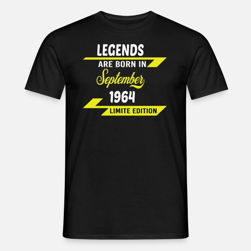 LEGENDS ARE BORN IN 1964 GEBURTSTAGSGESCHENK - Männer T-Shirt - Schwarz