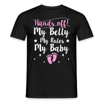 We Are Going To Have A Baby Announcement - Men's T-Shirt - black - Front - AI Model Male 178 light (178cm)