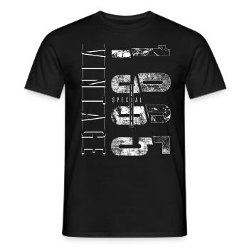 Vintage 1965 Special Edition Year of birth 1965 - Men's T-Shirt - black - Front - AI Model Male 178 light (178cm)