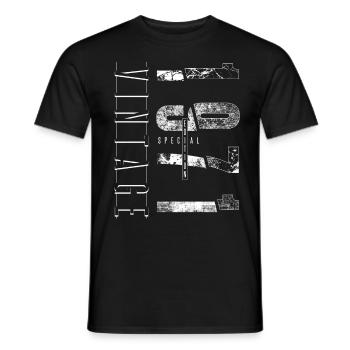 Millésime 1971 Edition spéciale Année de naissance 1971 - T-shirt homme - noir - Devant - AI Model Male 178 light (178cm)