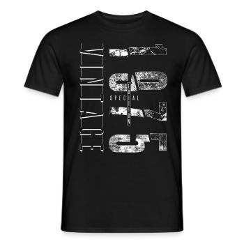 Vintage 1975 Special Edition Geburtsjahr 1975 - Männer T-Shirt - Schwarz - Vorne - AI Model Male 178 light (178cm)