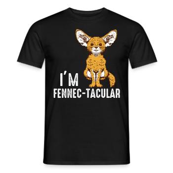 Fennec-tacular Fennec Fox Propriétaire Fennec Foxes - T-shirt homme - noir - Devant - AI Model Male 178 light (178cm)