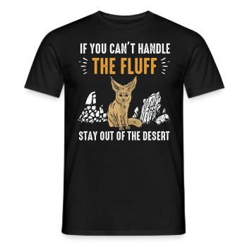 Les renards Fennek peuvent interagir avec les animaux moelleux - T-shirt homme - noir - Devant - AI Model Male 178 light (178cm)