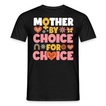 Feminist Mother By Choice For - Männer T-Shirt - Schwarz - Vorne - AI Model Male 178 light (178cm)