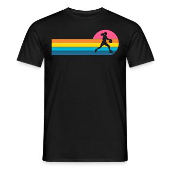 Basketball Women's Basketball Player - Men's T-Shirt - black - Front - AI Model Male 178 light (178cm)