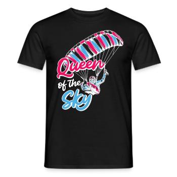 Gleitschirmflieger Frauen Queen of the Sky - Männer T-Shirt - Schwarz - Vorne - AI Model Male 178 light (178cm)