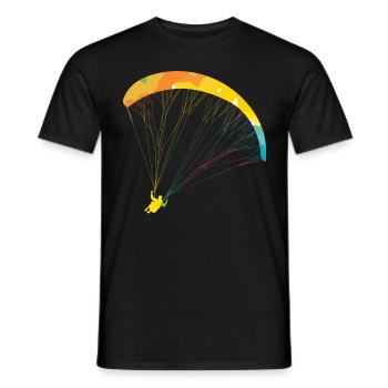 Gleitschirmfliegen Damen Paragliding Girls - Männer T-Shirt - Schwarz - Vorne - AI Model Male 178 light (178cm)