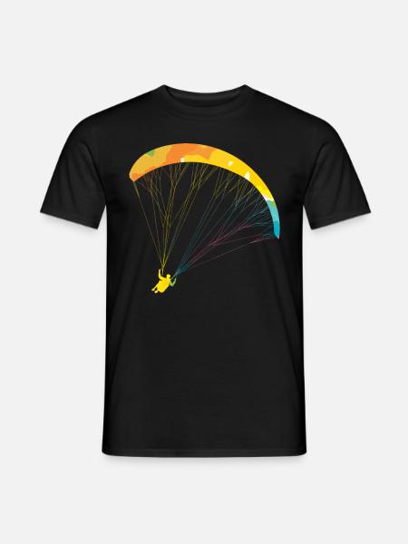Gleitschirmfliegen Damen Paragliding Girls - Männer T-Shirt - Schwarz