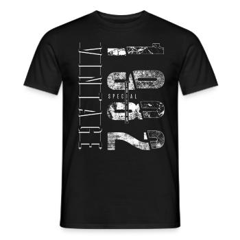 Millésime 1982 Edition spéciale Année de naissance 1982 - T-shirt homme - noir - Devant - AI Model Male 178 light (178cm)