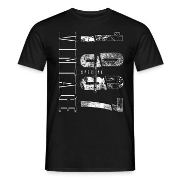 Vintage 1987 Special Edition Geburtsjahr 1987 - Männer T-Shirt - Schwarz - Vorne - AI Model Male 178 light (178cm)