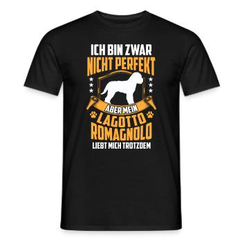 Lagotto Romagnolo liebt mich Wasserhund - Männer T-Shirt - Schwarz - Vorne - AI Model Male 178 light (178cm)