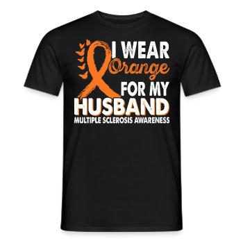 Wear orange for Enlightenment Month - Men's T-Shirt - black - Front - AI Model Male 178 light (178cm)