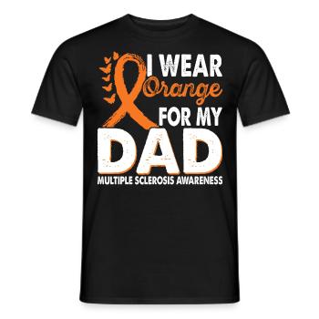 Wear orange for the month of the - Men's T-Shirt - black - Front - AI Model Male 178 light (178cm)