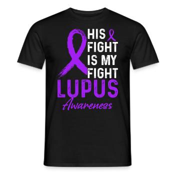 Lupus Awareness Month - Men's T-Shirt - black - Front - AI Model Male 178 light (178cm)