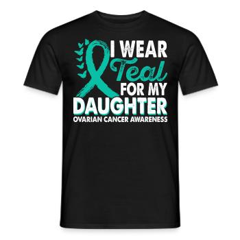 Wear teal for Month of Consciousness - Men's T-Shirt - black - Front - AI Model Male 178 light (178cm)