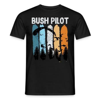 Gleitschirmflieger Bruch Pilot lustig Paragliding - Männer T-Shirt - Schwarz - Vorne - AI Model Male 178 light (178cm)