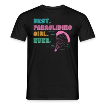 Parapente Meilleure fille de parapente jamais - T-shirt homme - noir - Devant - AI Model Male 178 light (178cm)