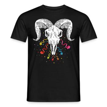 Cologne Carnival Confetti Soccer Soccer Team - Men's T-Shirt - black - Front - AI Model Male 178 light (178cm)