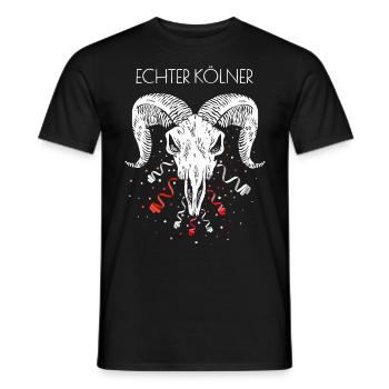 Echter Kölner Köln Cologne Colonia Kölle Geißbock - Männer T-Shirt - Schwarz - Vorne - AI Model Male 178 light (178cm)