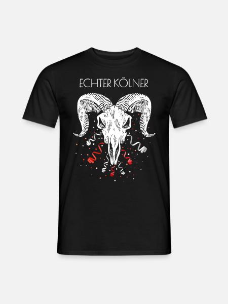 Echter Kölner Köln Cologne Colonia Kölle Geißbock - Männer T-Shirt - Schwarz