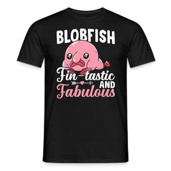 Fin Tactic Blobfish Propriétaire - T-shirt homme - noir - Devant - AI Model Male 178 light (178cm)