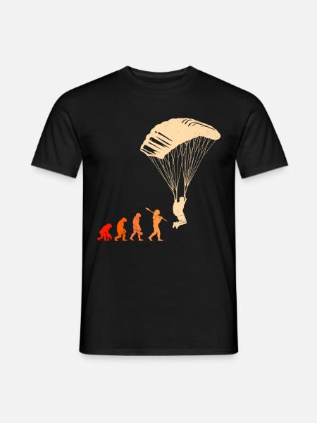 Parapente Evolution Gleitschirmfliegen - T-shirt homme - noir
