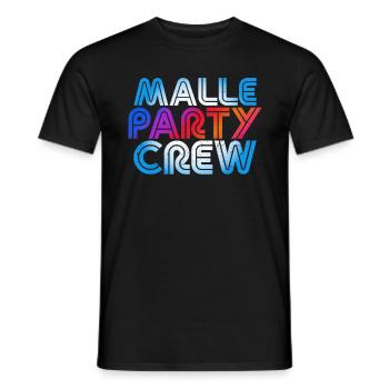 Malle Party Crew - Men's T-Shirt - black - Front - AI Model Male 178 light (178cm)