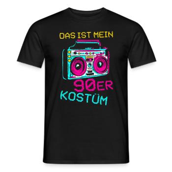 Das ist mein 90er Kostüm - Männer T-Shirt - Schwarz - Vorne - AI Model Male 178 light (178cm)