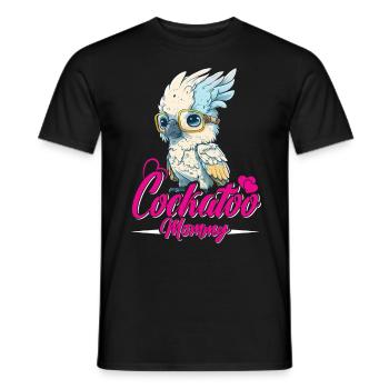 Cockatoo Mom Vogelliebhaber Papagei Frauen - Männer T-Shirt - Schwarz - Vorne - AI Model Male 178 light (178cm)