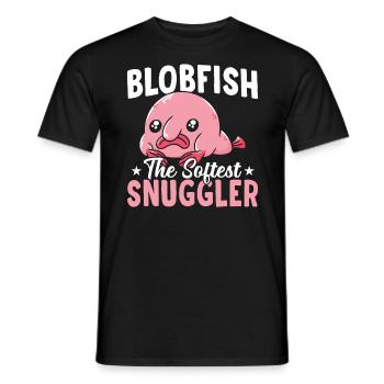 Blobfish Softest Snuggler Blobfishes Propriétaires - T-shirt homme - noir - Devant - AI Model Male 178 light (178cm)