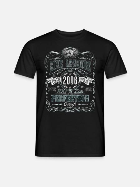 Jahrgang 2006 Geburtsjahr Eine Legende Geburtstag - Männer T-Shirt - Schwarz