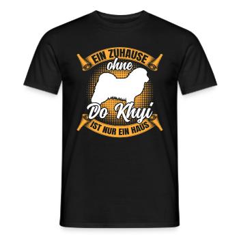 Ohne meinen Do Khyi Tibetmastiff Tibetdogge - Männer T-Shirt - Schwarz - Vorne - AI Model Male 178 light (178cm)