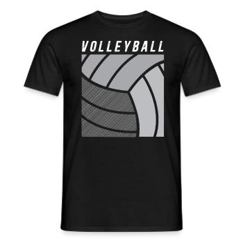 Volley-ball - T-shirt homme - noir - Devant - AI Model Male 178 light (178cm)