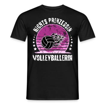 Volleyball - Männer T-Shirt - Schwarz - Vorne - AI Model Male 178 light (178cm)