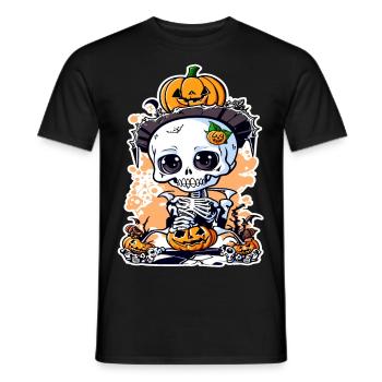 Halloween Knut - Männer T-Shirt - Schwarz - Vorne - AI Model Male 178 light (178cm)