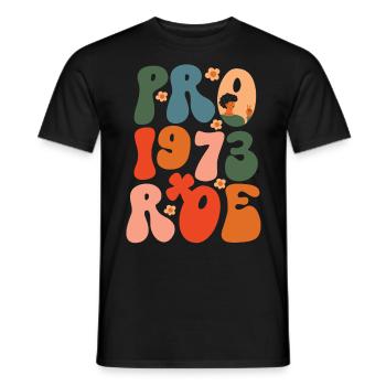 Féministe Pro 1973 Roe - T-shirt homme - noir - Devant - AI Model Male 178 light (178cm)