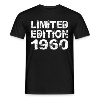 Limited Edition 1960 Birthday 1960 Birthday - Men's T-Shirt - black - Front - AI Model Male 178 light (178cm)
