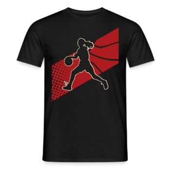 Basketball Basketballerin - Männer T-Shirt - Schwarz - Vorne - AI Model Male 178 light (178cm)