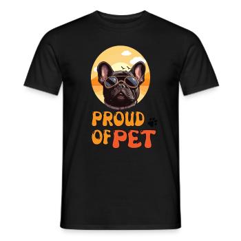 FIER DE PET - T-shirt homme - noir - Devant - AI Model Male 178 light (178cm)