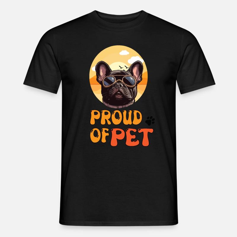 STOLZ AUF PET - Männer T-Shirt - Schwarz